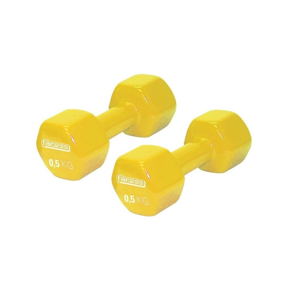 MANUBRI GHISA/VINILE kg 0,5 colore giallo (coppia)